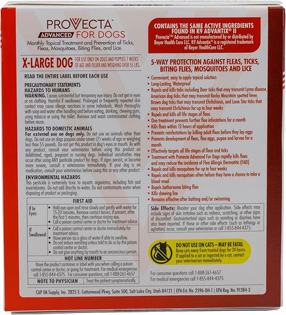 Provecta® Advanced for Dogs (XL) Over 55 lbs – 4 Mos/Box