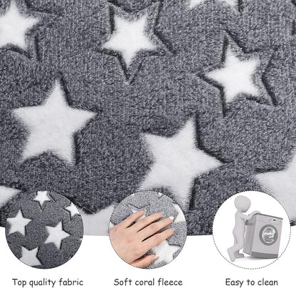 Jetec 4 Pcs Guinea Pig Pee Pads Washable 10 x 11 Inch Guinea Pig Bed Pads Plush Small Animal Beds for Indoor Rabbit Hamster Squirrel Hedgehog Chinchilla Ferret