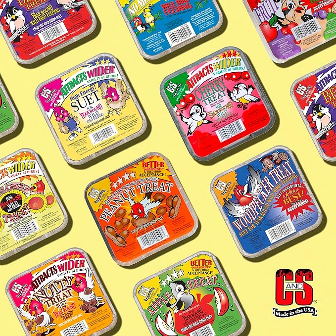 C&S High Energy Suet Treat, 11.75 Ounce, 8 Pack