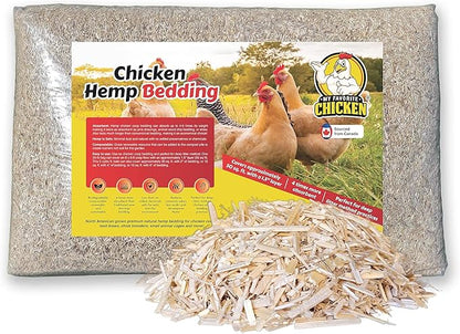 Hemp Bedding for Chicken Coop, Small Animal Litter for Guinea Pig, Hamster, Bunny Rabbit, Snake, Ferret, Tortoise, Rat and More - Pine Wood Shavings Alternative for Chickens and Poultry (5cuft)