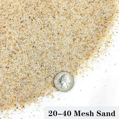 Aquarium Sand, 10lbs Beige Fish Tank Sand, Aquarium Gravel Substrate for Aquascaping, Vivariums, Terrariums, Plants and Crafts