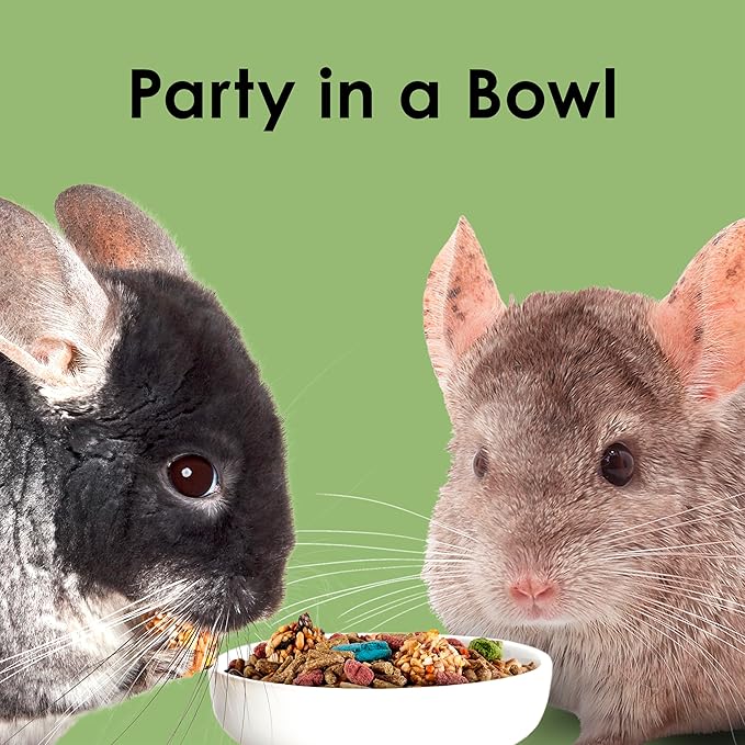 Kaytee Fiesta Chinchilla Food, Nutritious and Fun Blend, Supports Dental Health and Digestion, 2.5 pounds