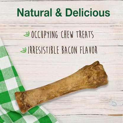 Nylabone Healthy Edibles Natural Dog Chews Long Lasting Roast Beef & Chicken Flavor Treats for Dogs, X-Large/Souper (4 Count)