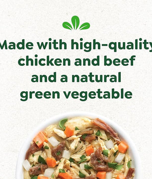 Greenies Smart Topper High Protein Wet Mix-in for Dogs, Chicken, Beef, Sweet Potatoes, Potatoes & Spinach Recipe in Vitabroth Broth- Bone Broth + Vitamins E & B1, 10 Count