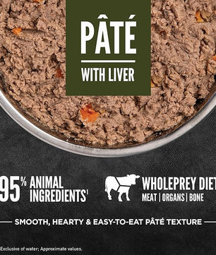 ORIJEN Pate Wet Dog Food Tundra Recipe with Liver 12.8oz Cans (12 Count)
