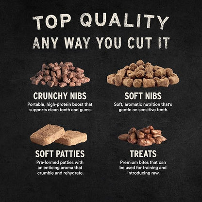 Vital Essentials Freeze-Dried Raw Duck Meal or Mixer Cat Food Soft Nibs | 99% Duck, Organs & Bone | 12 oz