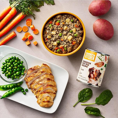 YOUR PET'S KITCHEN Wet Dog Food, Chicken Pot Pie Recipe - 13.2 oz Cans (Pack of 6), Made in The USA with Real Chicken