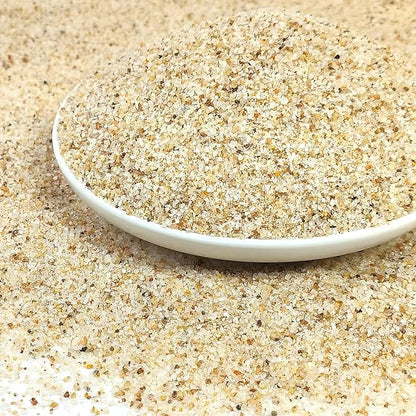 Aquarium Sand, 20lbs Beige Fish Tank Sand, Aquarium Gravel Substrate for Aquascaping, Vivariums, Terrariums, Plants and Crafts