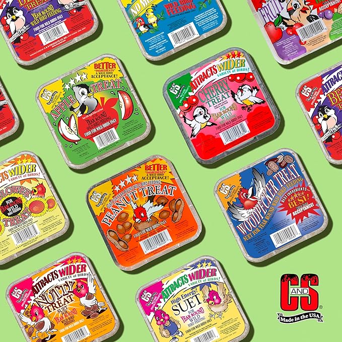 C&S Apple Suet Treat, 11.75 Ounce, 8 Pack