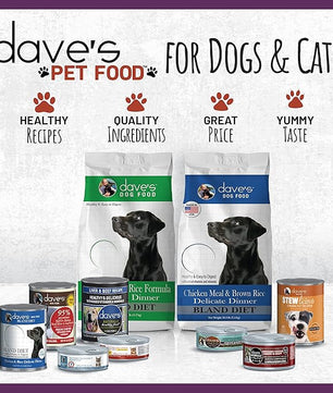 Dave's Pet Food Grain Free Wet Dog Food (95% Beef & Beef Liver), Made in USA Single-Source Protein, Limited Ingredients Added Vitamins & Minerals, 12.5 oz Cans (12 Pack)