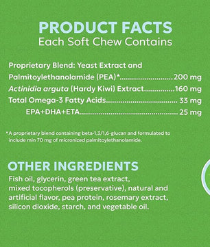 Nutramax Dermaquin Skin Support Supplement for Small to Medium Dogs and Cats, Supports Healthy Response to Allergens, with Hardy Kiwi, Omega-3s, and More, Tasty Soft Chews, 60 Count